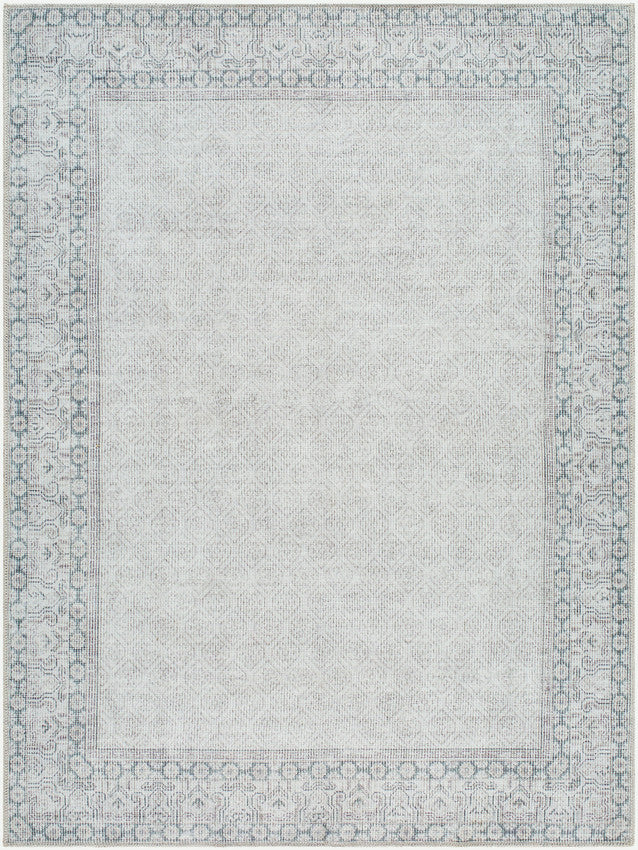 Rainier Cottage Blue/Medium Gray Washable Area Rug - Our PNW Home x Livabliss