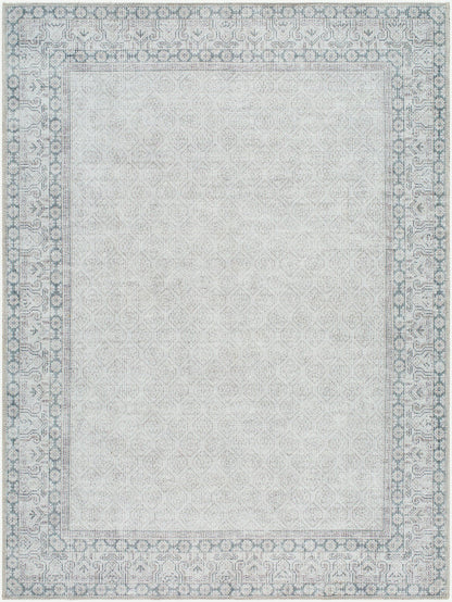 Rainier Cottage Blue/Medium Gray Washable Area Rug - Our PNW Home x Livabliss
