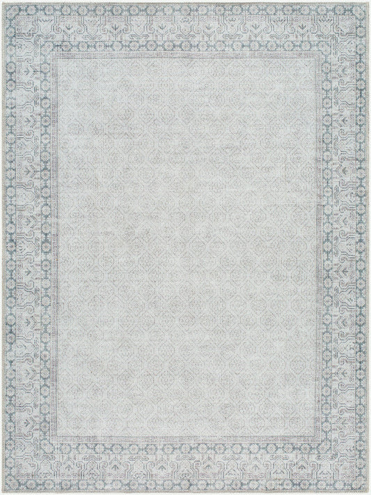 Rainier Cottage Blue/Medium Gray Washable Area Rug - Our PNW Home x Livabliss