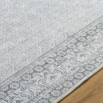 Rainier Cottage Blue/Medium Gray Washable Area Rug - Our PNW Home x Livabliss