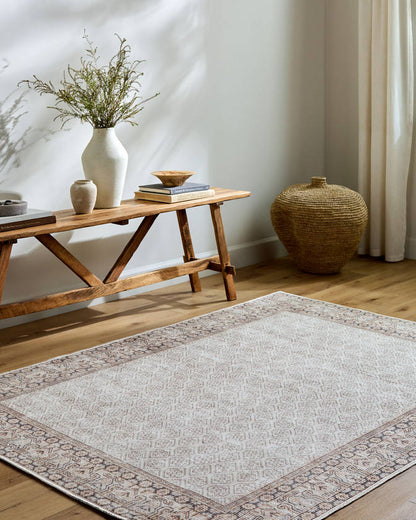 Rainier Cottage Dark Brown/Light Slate Washable Area Rug - Our PNW Home x Livabliss