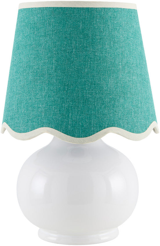 Kolleen Cottage White/Green Table Lamp