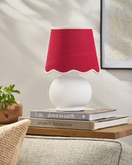 Kolleen Cottage Red/White Table Lamp
