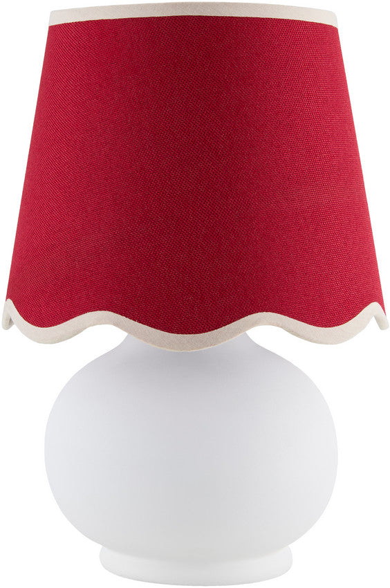 Kolleen Cottage Red/White Table Lamp