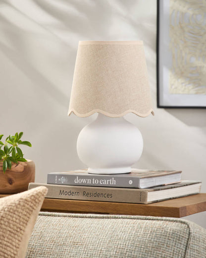 Kolleen Cottage Beige/White Table Lamp
