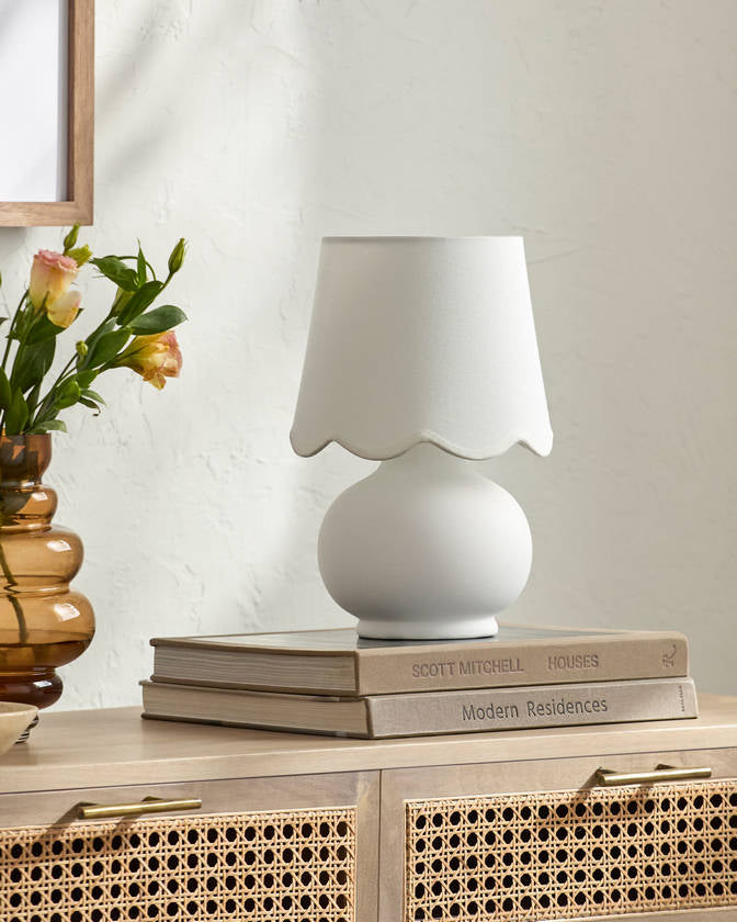 Kolleen Cottage White/Translulent Table Lamp