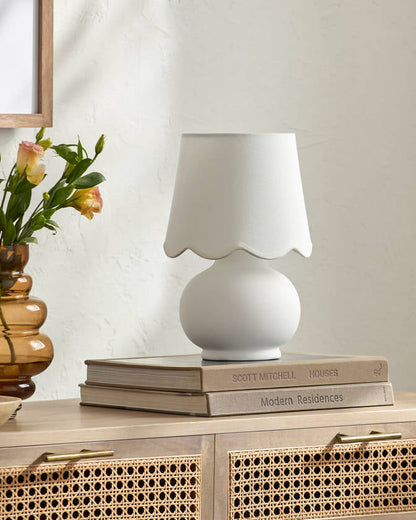 Kolleen Cottage White/Translulent Table Lamp