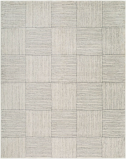 Architect Modern Ivory/Black Area Rug - Galey Alix Livabliss