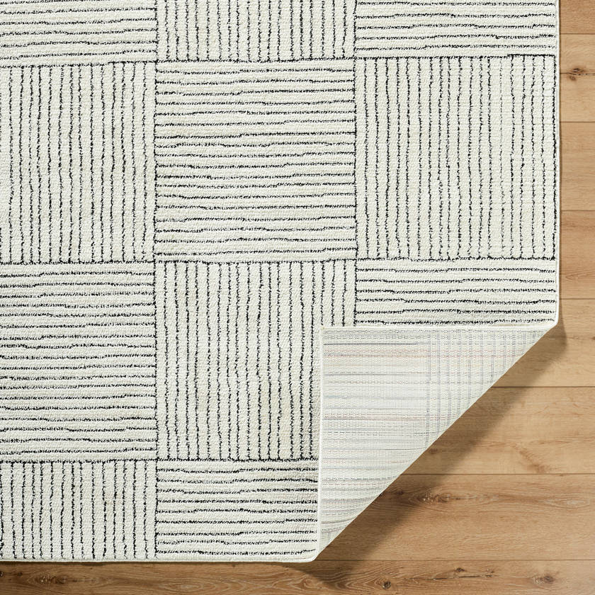 Architect Modern Ivory/Black Area Rug - Galey Alix Livabliss