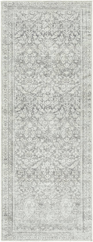 Collins Avenue Traditional Gray/Cream Area Rug - Galey Alix Livabliss