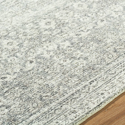 Collins Avenue Traditional Gray/Cream Area Rug - Galey Alix Livabliss