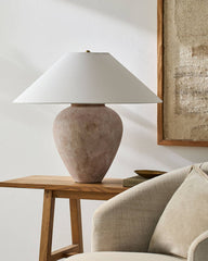 Camden Ford Traditional White/Brown Table Lamp - Galey Alix x Livabliss