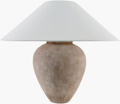 Camden Ford Traditional White/Brown Table Lamp - Galey Alix x Livabliss