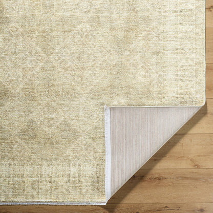 Fetscher Traditional Olive/Light Beige Area Rug - Galey Alix Livabliss