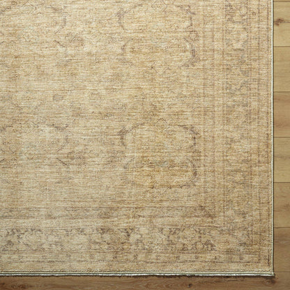 Fetscher Traditional Tan Area Rug - Galey Alix Livabliss