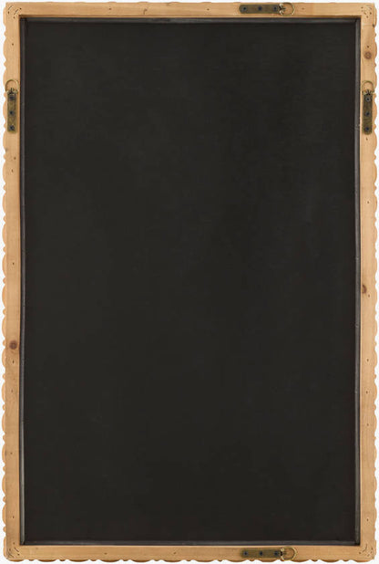 Karling Blair Traditional Brown Wall Mirror - Galey Alix x Livabliss