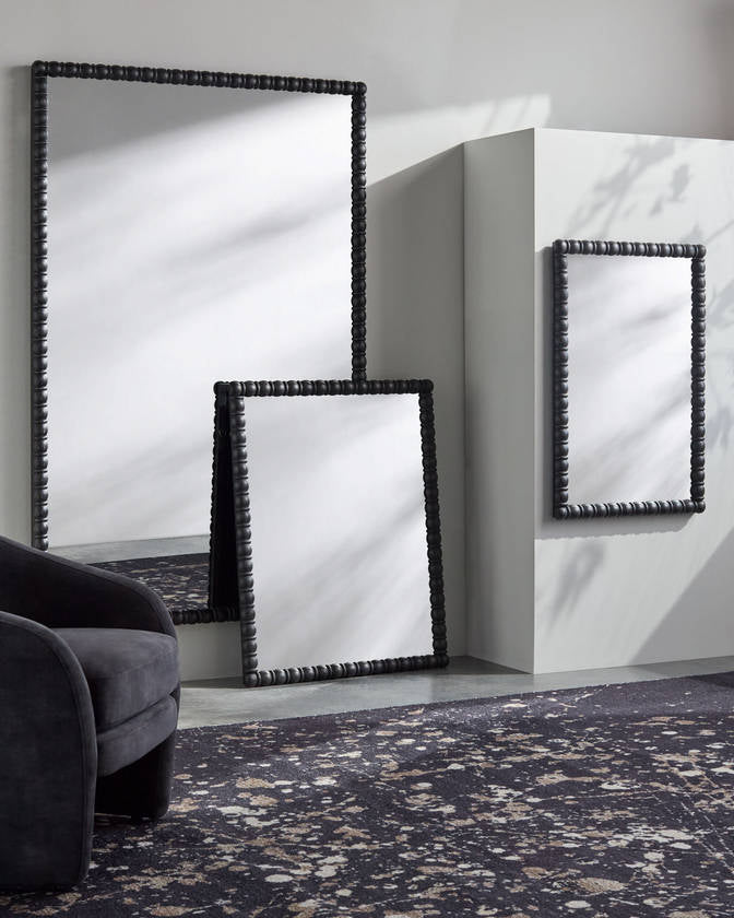 Karling Blair Traditional Black Wall Mirror - Galey Alix x Livabliss