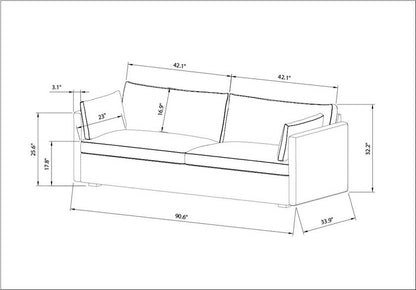Lauderdale Off-White Sofa - Galey Alix x Livabliss