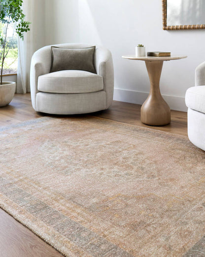 Luciana Traditional Taupe Area Rug - Galey Alix Livabliss