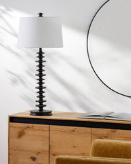 Merrill Traditional Black Table Lamp - Galey Alix x Livabliss