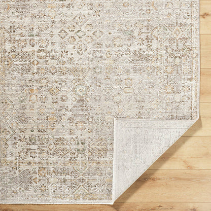 Myrtle Avenue Traditional Taupe/Cream Area Rug - Galey Alix Livabliss