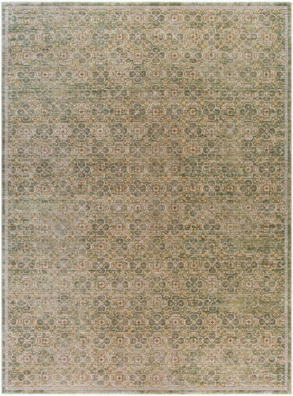 Myrtle Avenue Traditional Olive Area Rug - Galey Alix Livabliss
