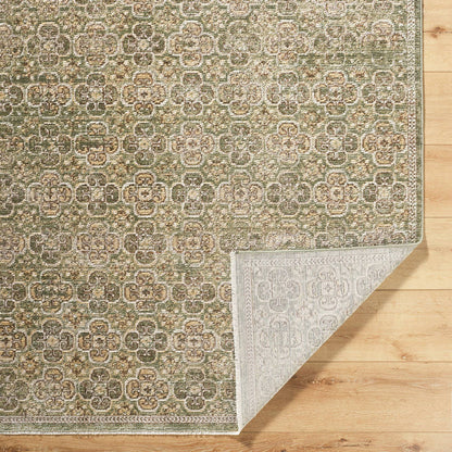Myrtle Avenue Traditional Olive Area Rug - Galey Alix Livabliss