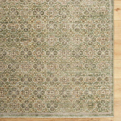 Myrtle Avenue Traditional Olive Area Rug - Galey Alix Livabliss