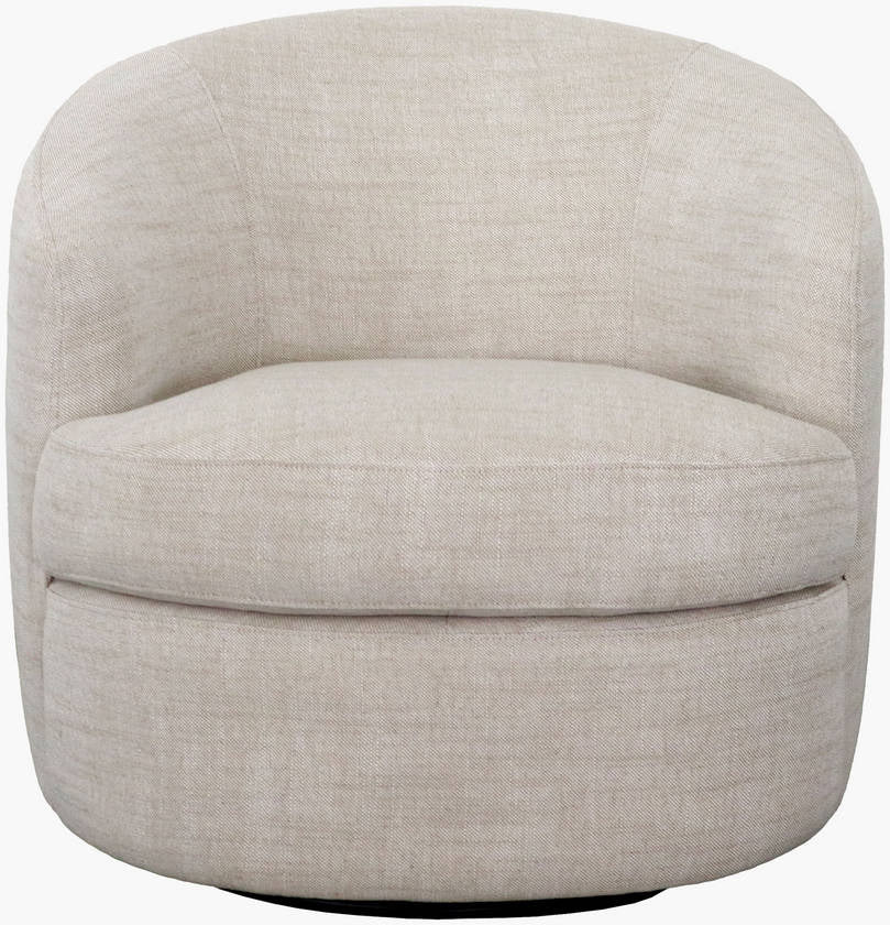 Sweeting Ivory Swivel Chair - Galey Alix x Livabliss