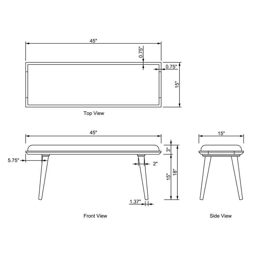 Vis Khaki Bench