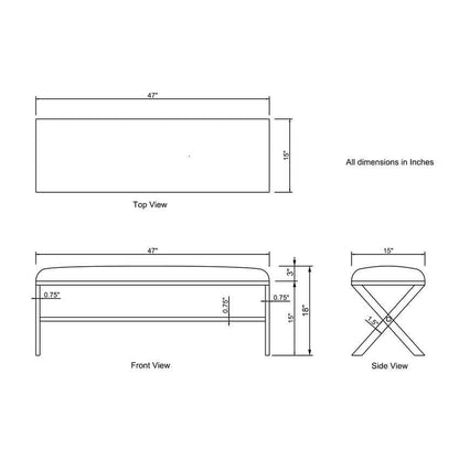 Varosha Gray Bench