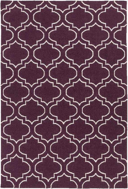 Avon Modern Purple/Ivory Area Rug