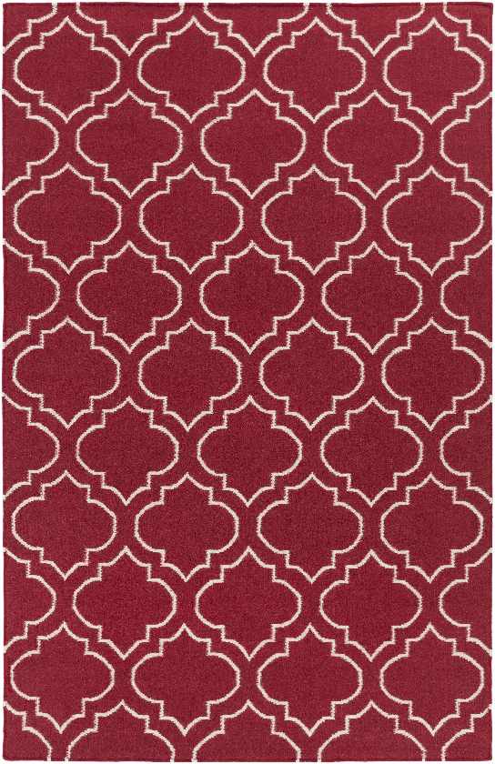 Avon Modern Red Area Rug