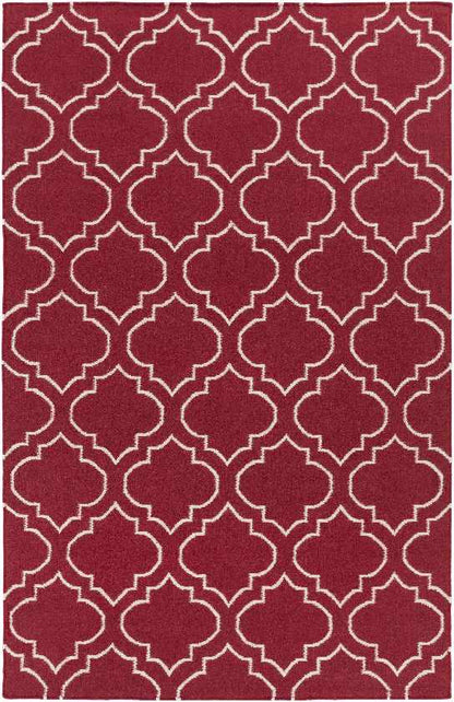 Avon Modern Red Area Rug