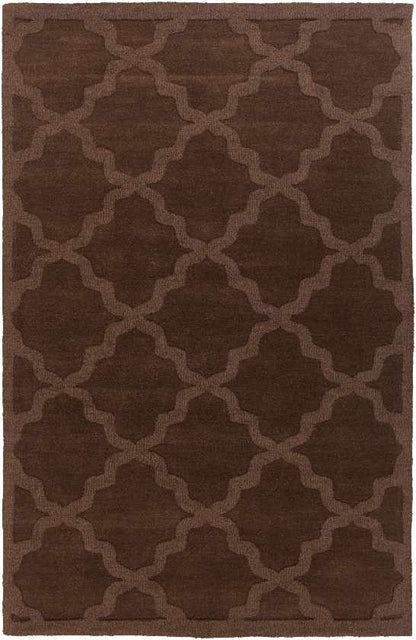 Ermont Modern Chocolate Brown Area Rug
