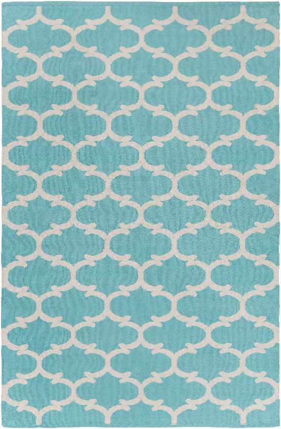 Zeumeren Modern Blue/Ivory Area Rug