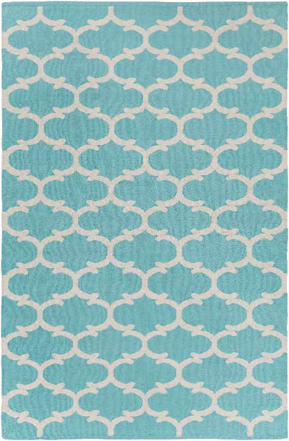 Zeumeren Modern Blue/Ivory Area Rug