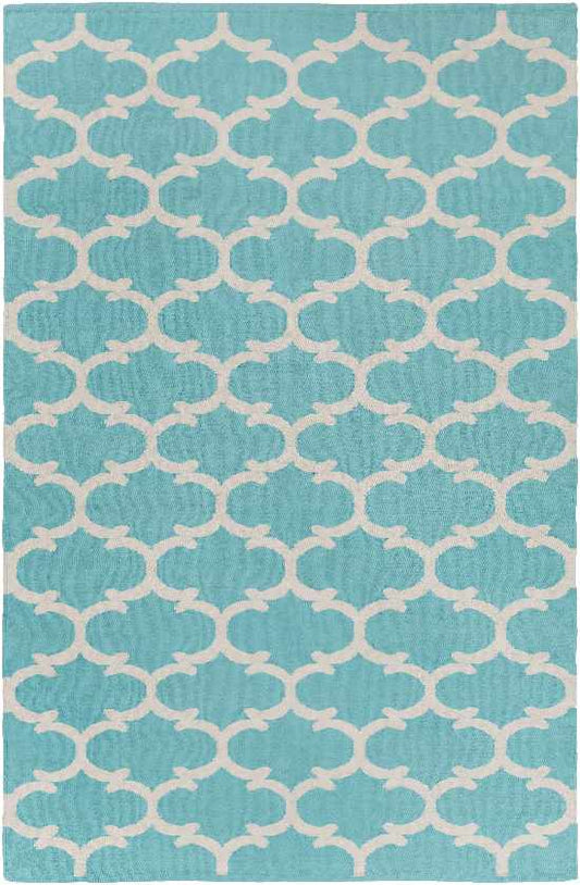 Zeumeren Modern Blue/Ivory Area Rug