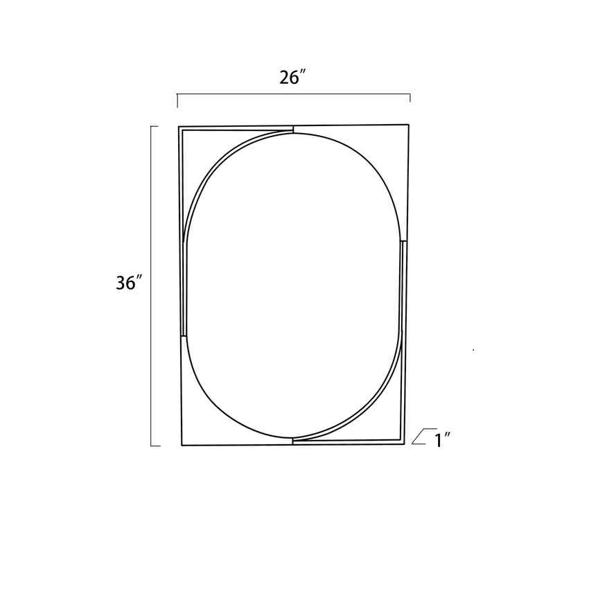 Geboltskirchen Modern Wall Mirror