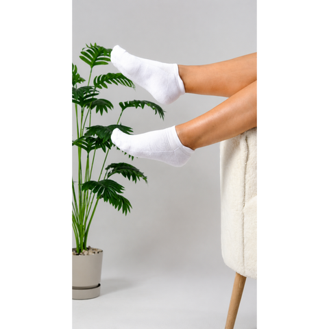 QORUX Bamboo Ankle Socks | Low Profile, Breathable Sneaker Socks for Women & Men (6 Pairs)