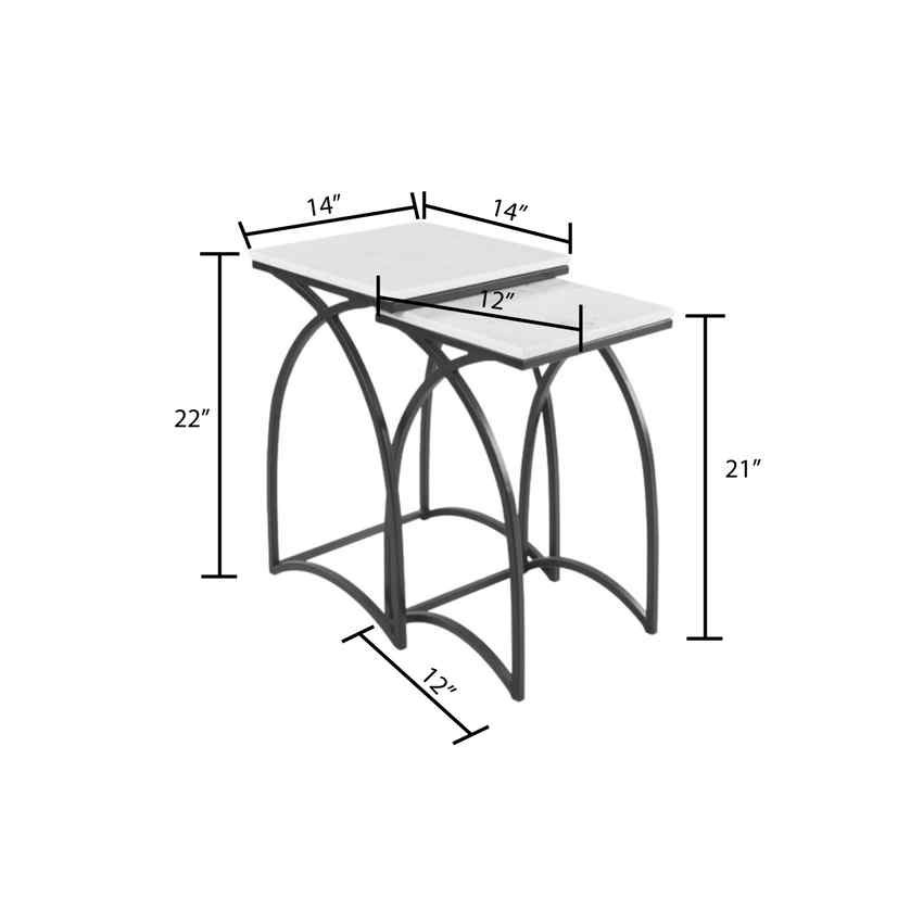 Goriach Black End Table