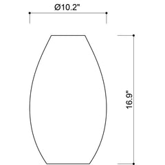 Oryahovo Emerald/Dark Blue Vase