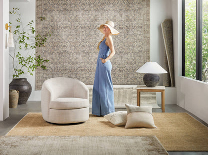 Maria Elena Traditional Dusty Sage Area Rug - Galey Alix Livabliss