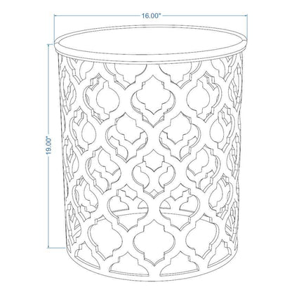 Pram Black End Table