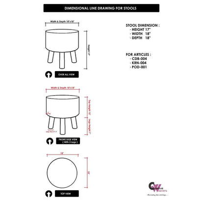 Vorchdorf Cream Ottoman