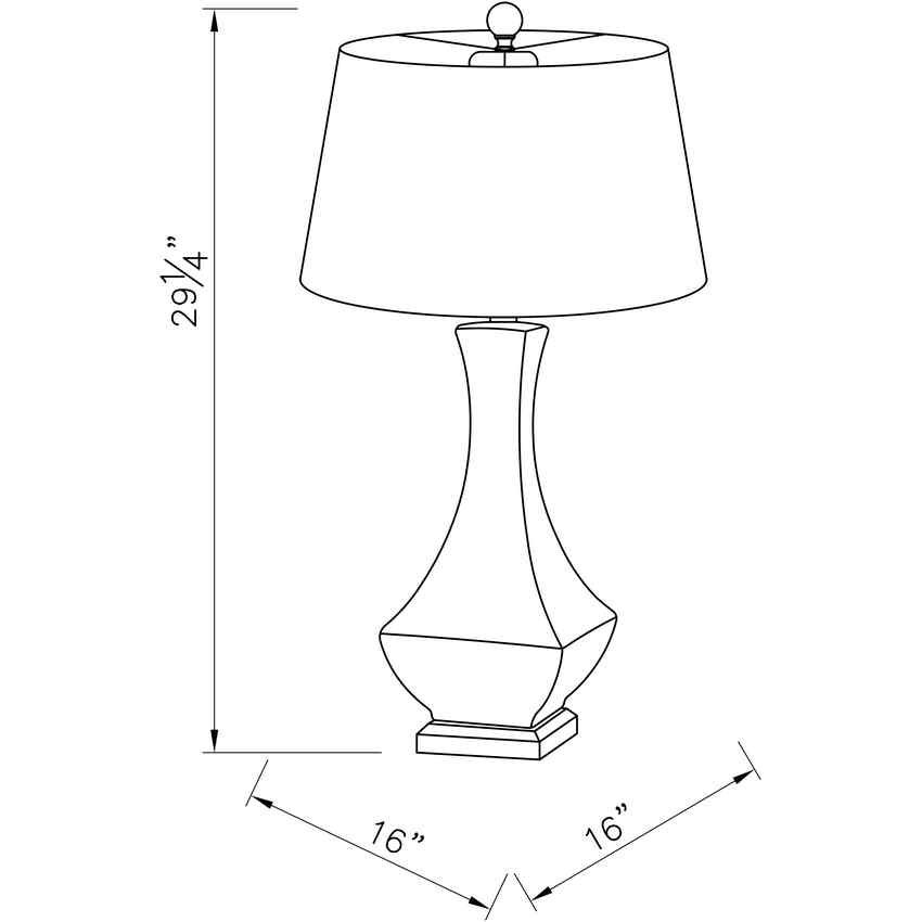 Fischer Traditional Teal Table Lamp
