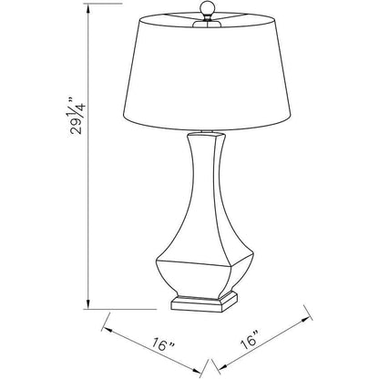 Fischer Traditional Teal Table Lamp