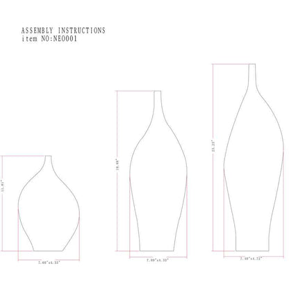 Pozega Orange Vase