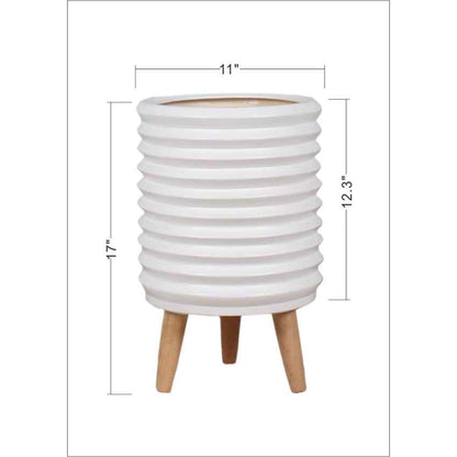 Roman White Planter