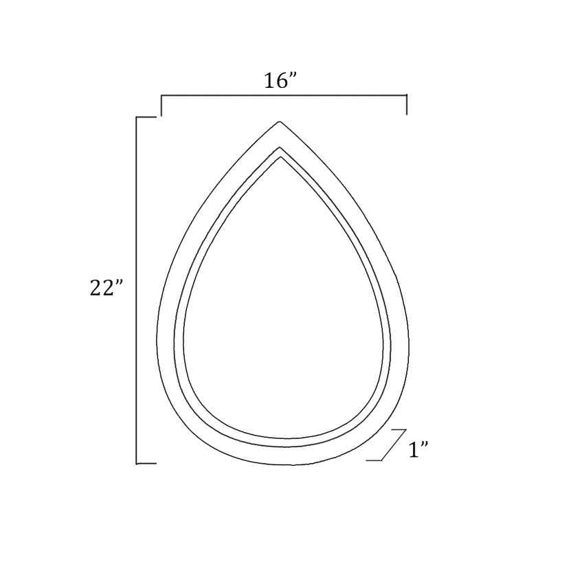 Lieren Modern Wall Mirror